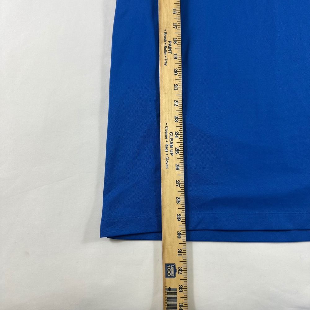 Nike Golf Fit Dry Mens XL Royal Blue River Club Polo Shirt Short Sleeve Prep - Picture 6 of 7